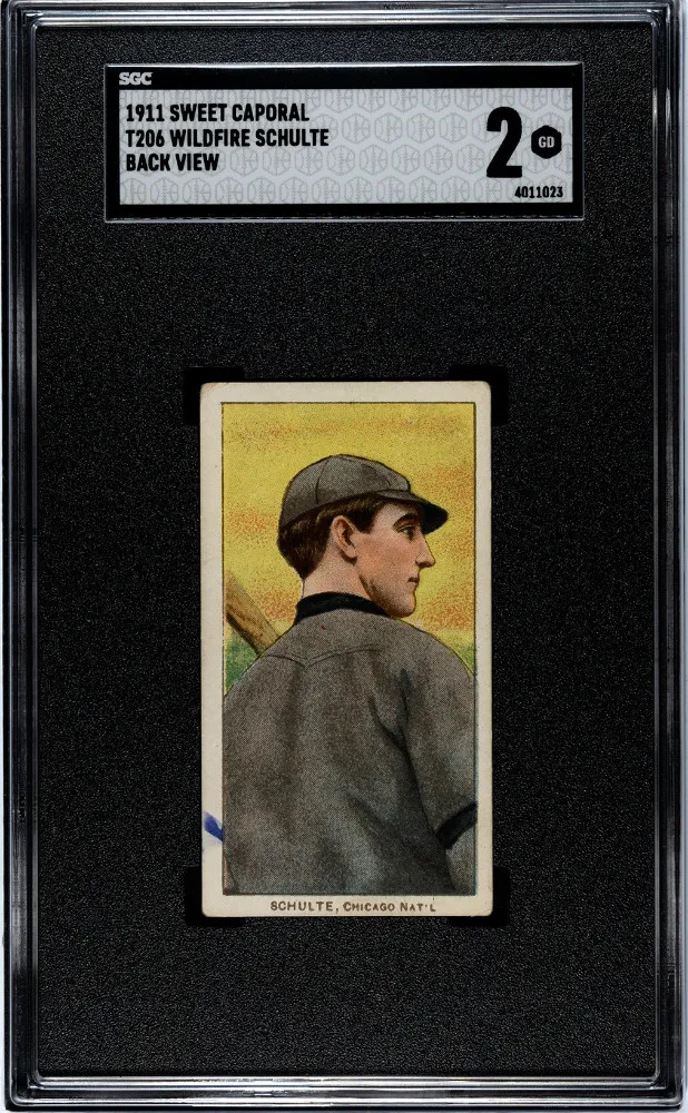 1911 Sweet Caporal (T206) Wildfire Schulte Back View SGC 2