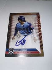 Carter Trice 2025 South Bend Cubs signed autograph baseball card d