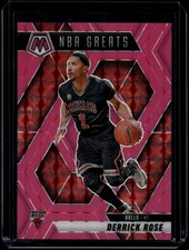 2024-25 Panini Mosaic Basketball Derrick Rose #292 Pink Fluorescent /10