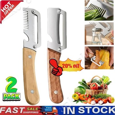 NEW 2 in 1 Multi-Functional Vegetable Peeler for Kitchen Stainless Steel Peeler