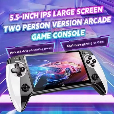 X9 Handheld Game Console 5.5 Inch IPS Screen,20000+ Games, Video Games