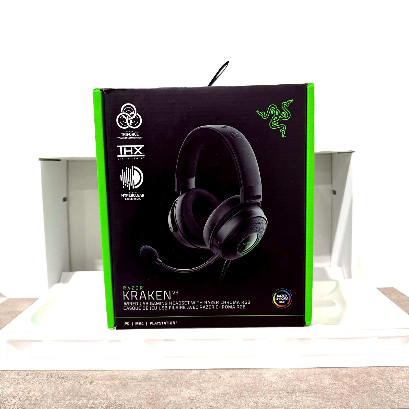 Razer Kraken V3 Wired USB Gaming Headset with Razer Chroma R