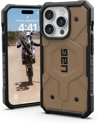 UAG Pathfinder iPhone 15 Pro MagSafe Case Shockproof Rugged Solid Dark Earth