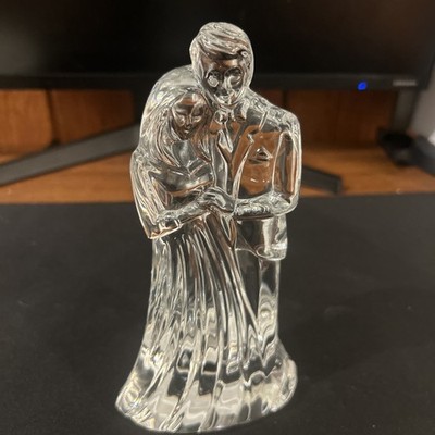 Waterford Crystal Bride & Groom Collectible Figurine 7 1/4''