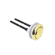1PCS Toilet Tank Button Dual Flush Toilet Water Tank Push Button 48mm Gold