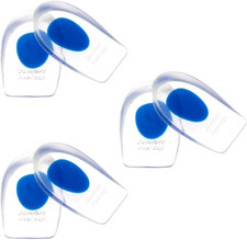 Silicone Gel Heel Cups 3 Pack   Shoe Insert  Pad for Heel Pain  Foot Support