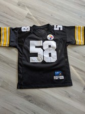 Jack Lambert #58 Pittsburgh Steelers NFL Jersey Mens Medium Players 1975 Patch