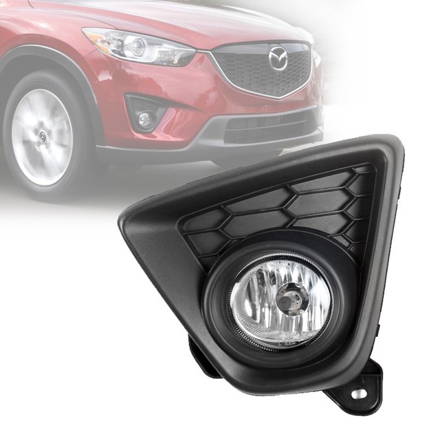 20132015 MAZDA CX5 FRONT LOWER BUMPER CHROME FOG LIGHTS LAMP+50W 6K