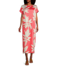 Bryn Walker Liz Palma Corallo Print Dress Sz XXS Corallo Tropical Leaf $192 NWT
