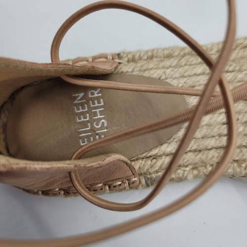 Neu flache Schuhe Eileen Fisher Lee Nubuk Wildleder Espadrille hellbraun Leder Damen 5 - Bild 6 von 8