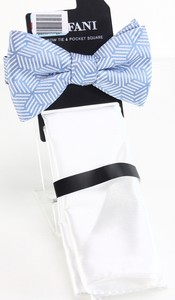 Alfani Men's Blue Edina Geometric Pre-Tied Bow Tie Pocket ...
