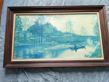 Superbe peinture ancienne huile sur toile.  Henry Jamet  1858 1940 natif de GIEN