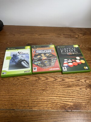 Virtual Pool - Ultimate Racing - Arcade Treasures (Xbox) Retro Games X3