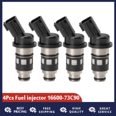 4X 16600-73C90 Fuel injectors Fits For Nissan Primera p10 1.4L 1.6