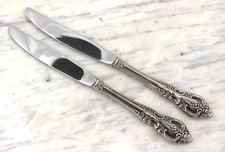 Oneida SSS Stainless Silverware - RENOIR PEMBROOKE - Dinner Knives, Set of 2