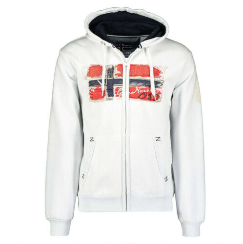 Sweatshirt geographical norway Geday White Hooded Man Adult Unisex Mix - Picture 1 of 18