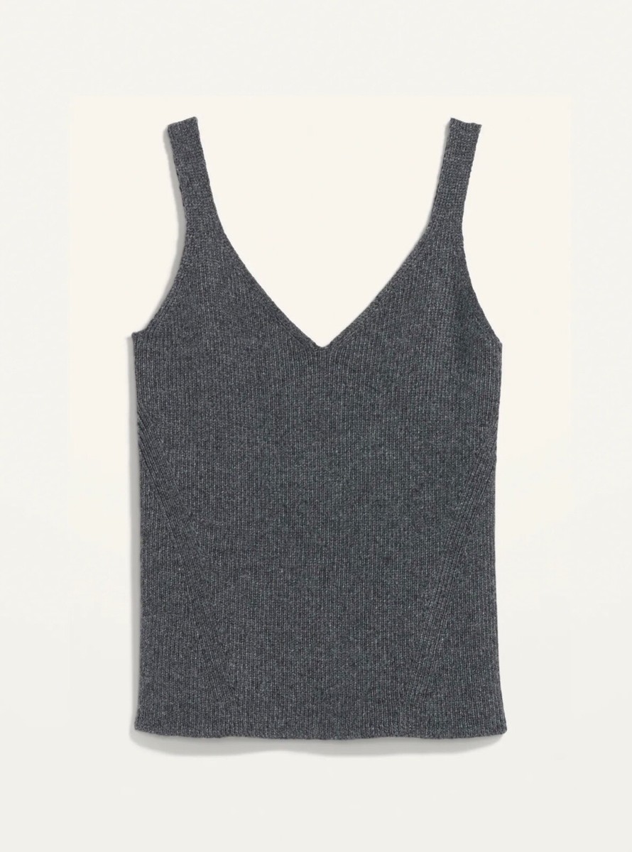 Old Navy Women's V-Neck Rib-Knit Sweater Tank Top Gray Size Small Medium  XXL | eBay