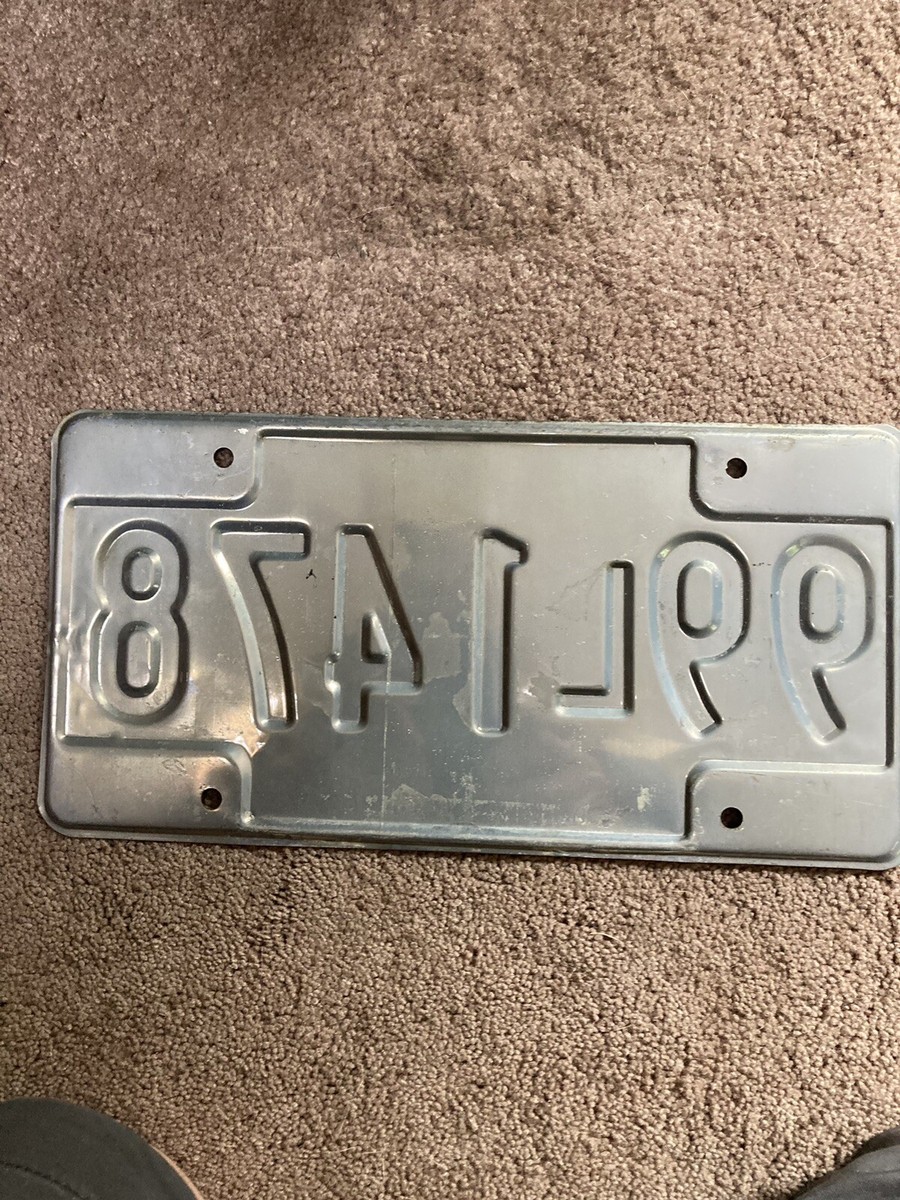 1987 Indiana License Plate - 99L 1478 - Nice! | eBay