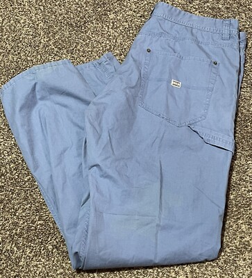 Rocksmith Chino Pants Men's Blue Carpenter Cargo Pants Size 40 X  34 Cotton EUC
