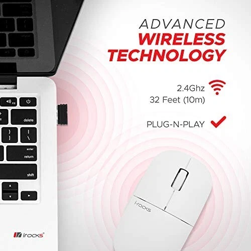 i-Rocks M23R 2.4G Wireless Silent Slim Mouse with USB Nano Receiver - Image 2 of 4