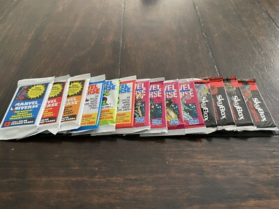 Every Variation 1990-1994 Marvel Universe Packs (14 Packs) Very Nice Pack Run!!!