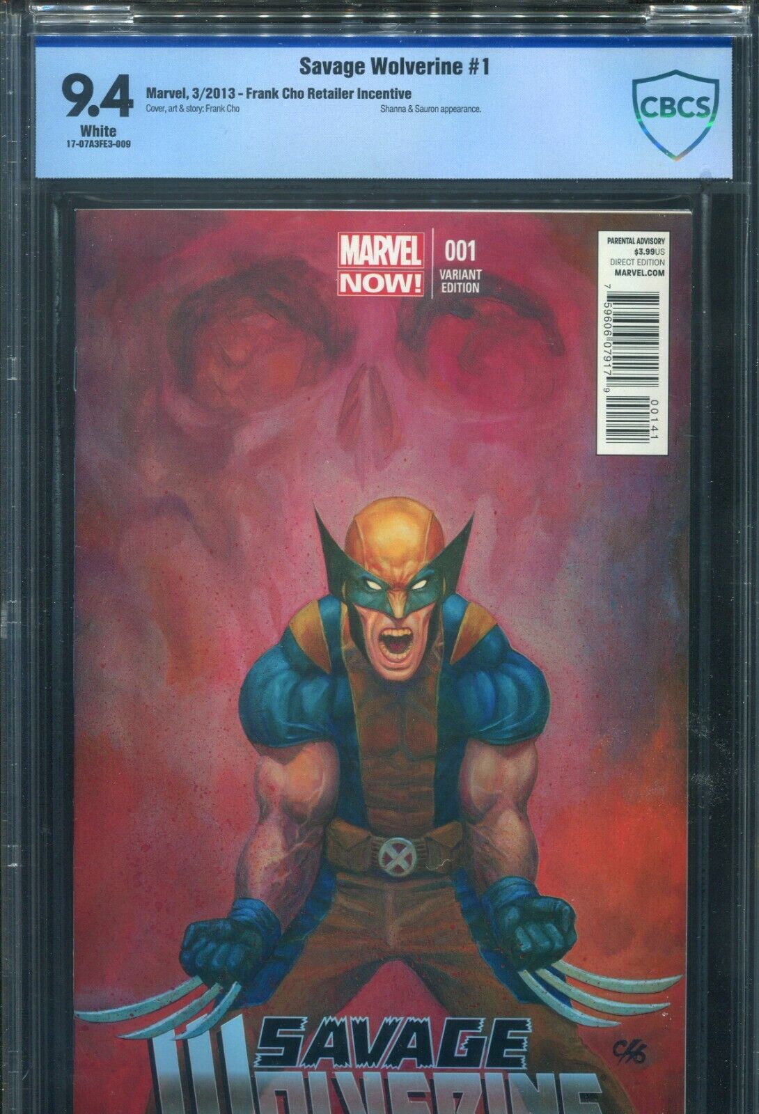 Savage Wolverine #1 - Cho Cover - CBCS 9.4
