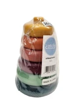 Catchy 6 Piece Mini Stacking & Nesting Toy Soft Multicolor Building Rings 