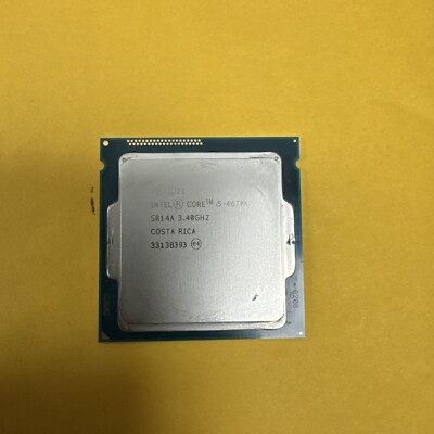 Intel Core i5-4670K 3.4GHz 4-Core 6MB CPU Processor LGA1150 | Tested!