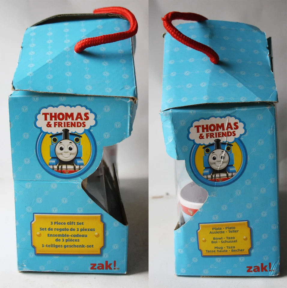 RARE 2008 THOMAS & FRIENDS 3 PIECE BREAKFAST SET PLATE BOWL MUG ZAK NEW ! - Image 4 of 4