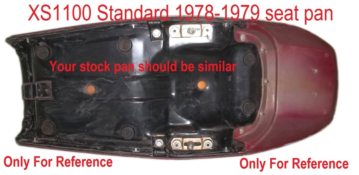 1978-1979 Yamaha XS1100 SX 11 Eleven Standard cafe racer seat 26.5