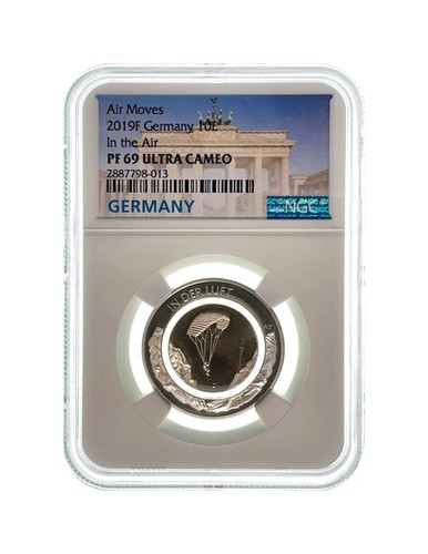 GERMANY. 2019, 10 Euro - NGC PF69 - In the Air, Stuttgart, Polymer - Picture 3 of 11