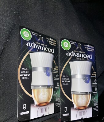 Lot of 2 Air Wick Advanced Plug in Scented Oil Warmer - Air Freshener