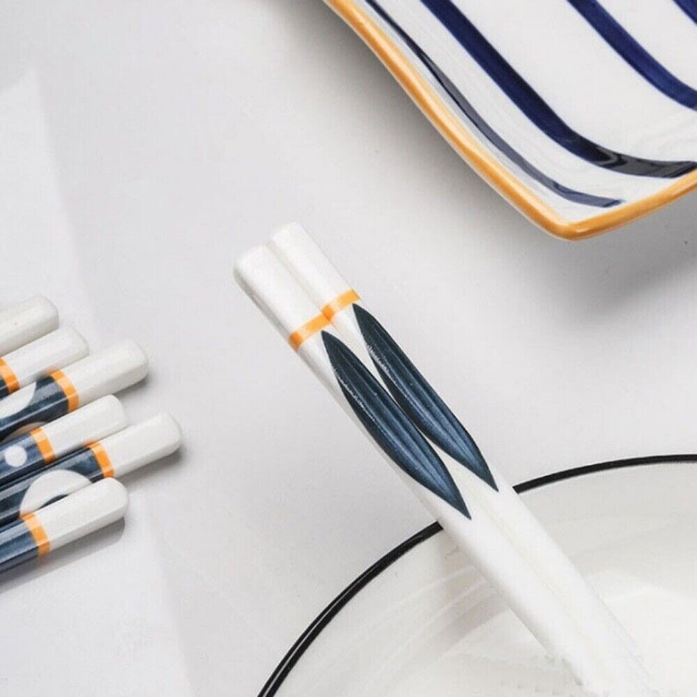 Antislip Bone Porcelain Long Chopsticks Ceramics Chopsticks eBay
