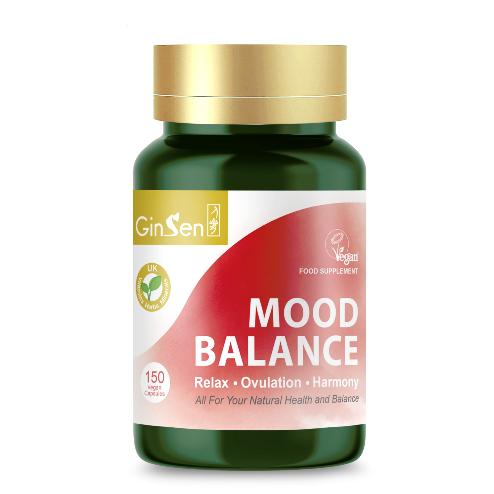 GinSen Mood Balance Supplement 150 Caps