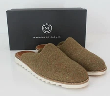 Masters Of Casual Domingo Slide Sandals Tweed Wool Cyprus NWB Portugal 44 / 11