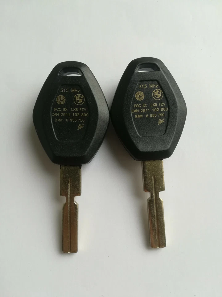 Carcasa de llave 2 piezas para BMW X3 X5 M3 325Ci 325i 325xi 330Ci 330xi 525i 645Ci LX8FZV Foto 2 de 2