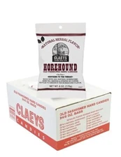 Claey's Old Fashioned Bulk Hard Candies 6 Ounce Bag (Pack of 24) (Horehound)