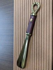 Brass Vintage Shoe Horn, Made in Japan, with Box, Manufactured in 1900'
