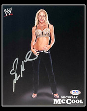 WWE MICHELLE MCCOOL HAND SIGNED AUTOGRAPHED 8X10 PROMO PHOTO WITH PSA DNA COA
