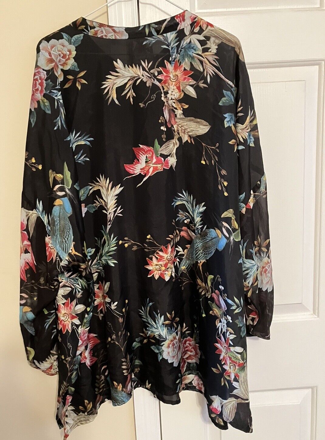 Johnny Was 100% Silk Floral 3XL/ 4XL  Long Sleeve… - image 7