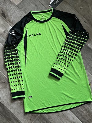 Fußball Trikot Langarm S/XS Torwart Goalie Gear Neon Neu Etikett  Kelme