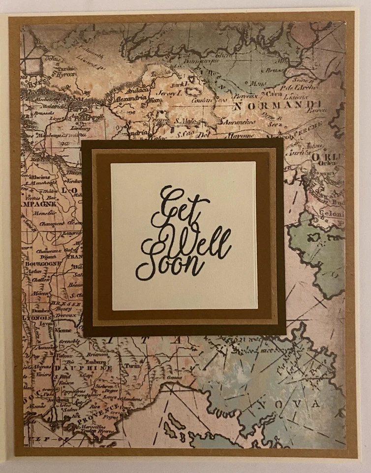 Set of 3 Handmade Men’s Get Well Cards with Envelopes - Image 2 of 4