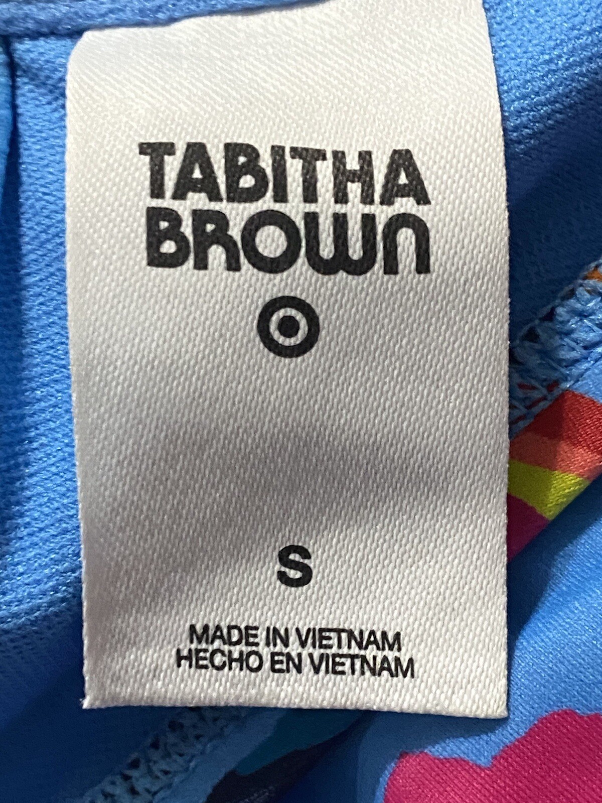 Tabitha Brown Swimsuit Size Small 2 pc bikini floral leopard blue