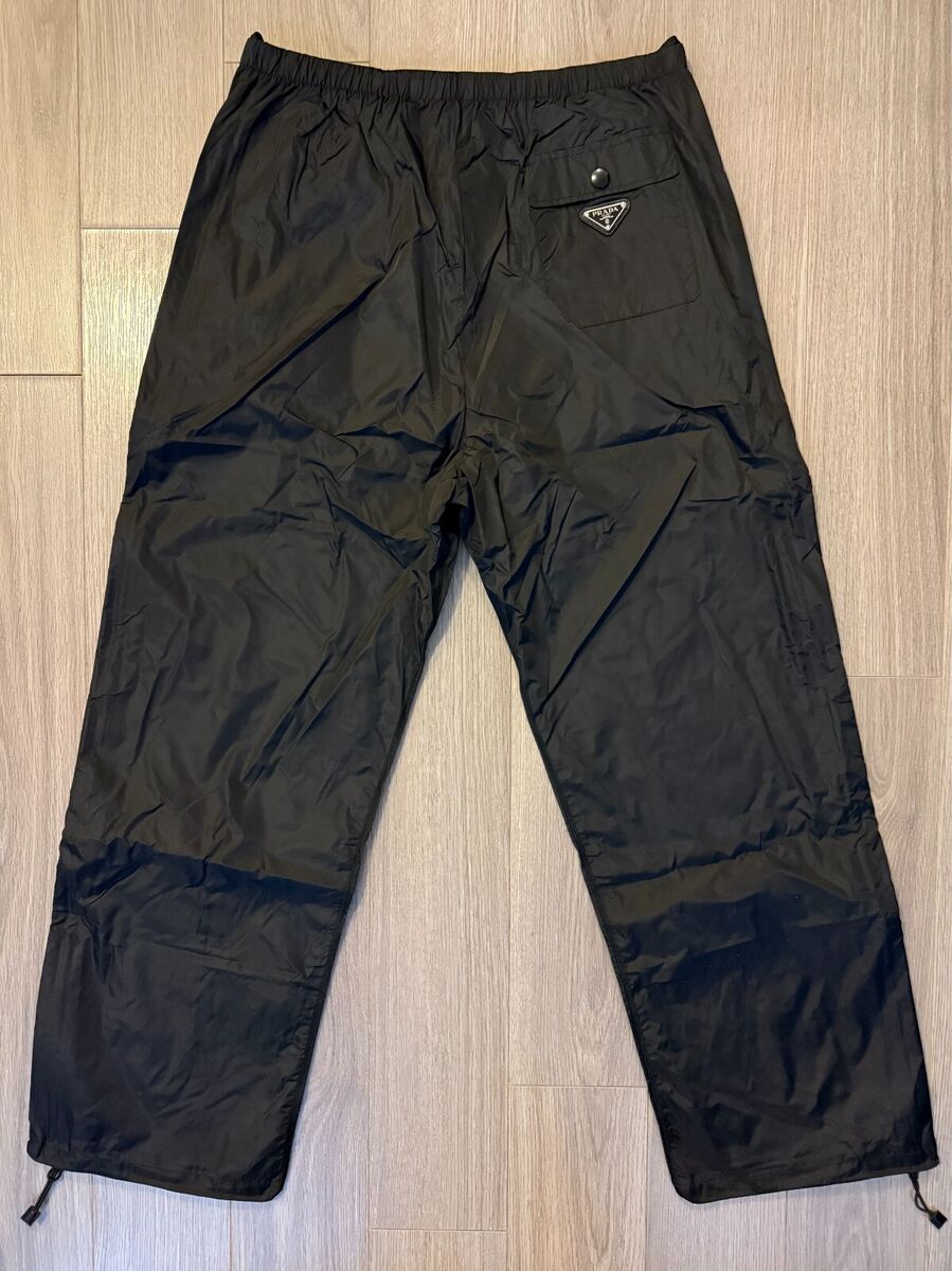 PRADA Re-Nylon Track Pants black sz 52 XL | eBay PRADA Re-Nylon Track Pants black sz 52 XL | eBay