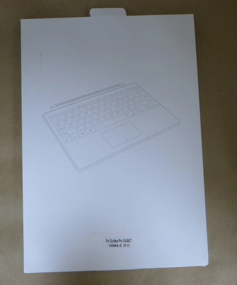 For Microsoft Surface pro 3/4/5/6/7 Wireless Keyboard PU Leather Case Cover - Image 3 of 4