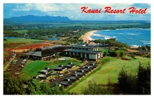 postcard Aerial View-Kauai Resort Hotel Wailua River Hawaii A6994