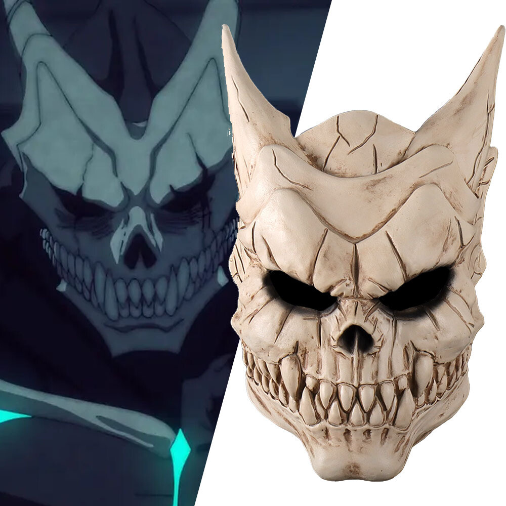 Cosplay Kaiju No. 8 Kafka Hibino Masks Skull Monster Halloween
