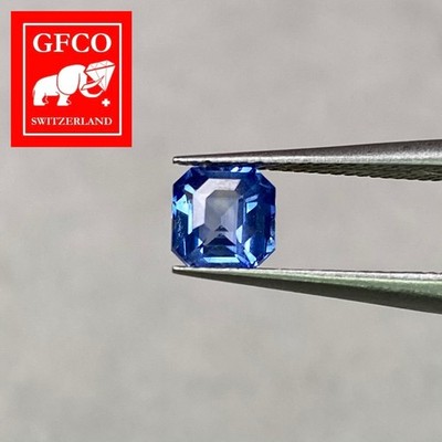 Sri Lanka Blue Sapphire 0.89ct Octagon Fine Ceylon Heated   GFCO Certified
