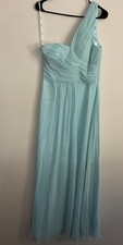 GLS Apparel USA Inc One Shoulder Light Blue Formal Dress Size L