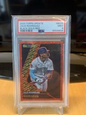 2023 Topps Update Series Topps Black Gold Julio Rodriguez #BG-25 Red /10 PSA 9